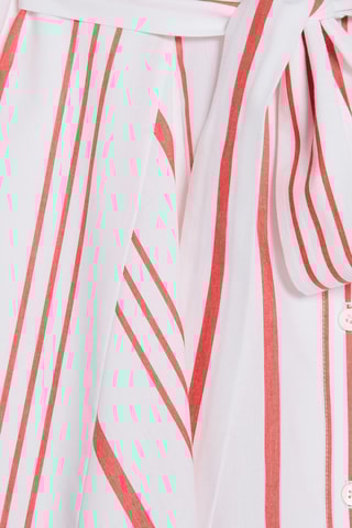 Robe chemise - Blanc et rose