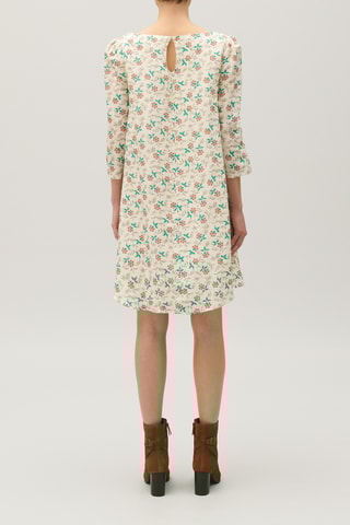 Robe trapèze en lin - Ecru