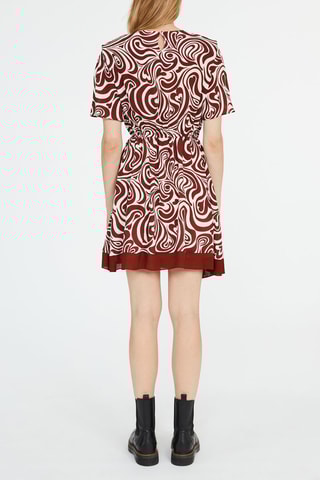 Robe patineuse tie and dye - Bordeaux