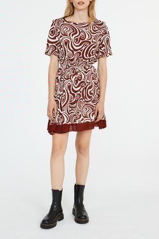Robe patineuse tie and dye - Bordeaux