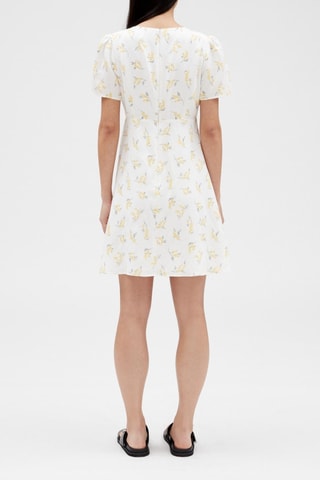 Robe patineuse en lin - Blanc