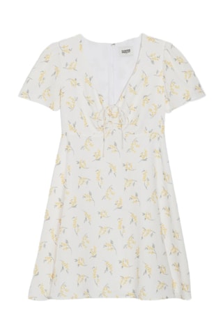 Robe patineuse en lin - Blanc