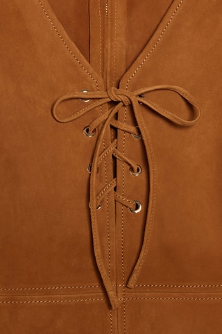 Robe courte en nubuck - Camel