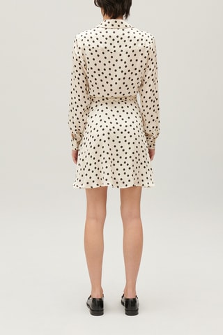 Robe courte portefeuille - Beige