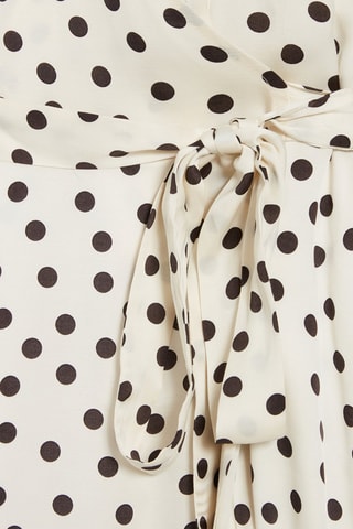 Robe courte portefeuille - Beige