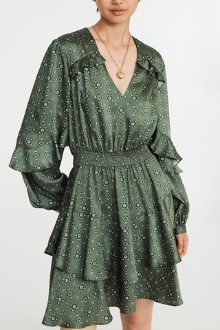 Robe patineuse - Vert foncé