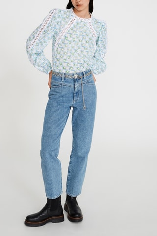 Blouse - Ciel et blanc