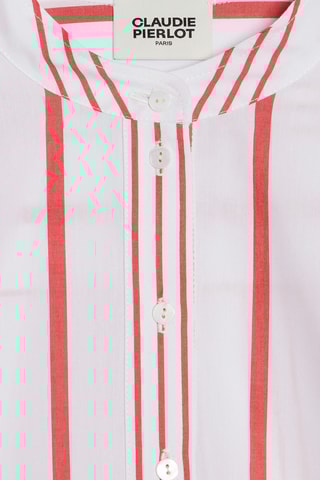 Blouse droite - Blanc et rose