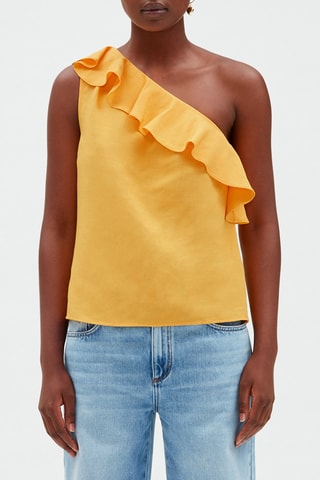Blouse en lin - Orange