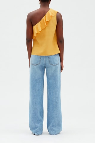 Blouse en lin - Orange