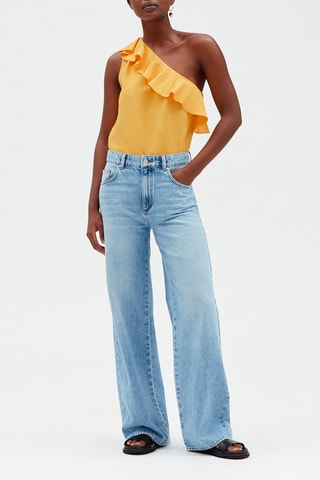 Blouse en lin - Orange