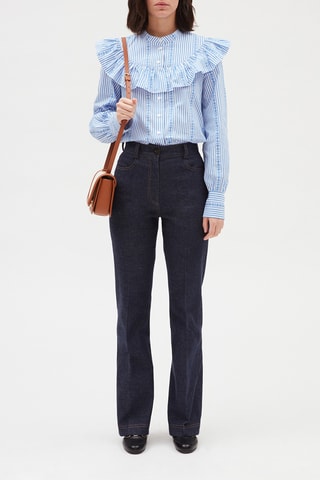 Blouse droite - Bleu