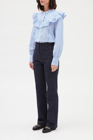 Blouse droite - Bleu
