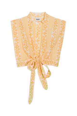 Blouse - Orange et blanc