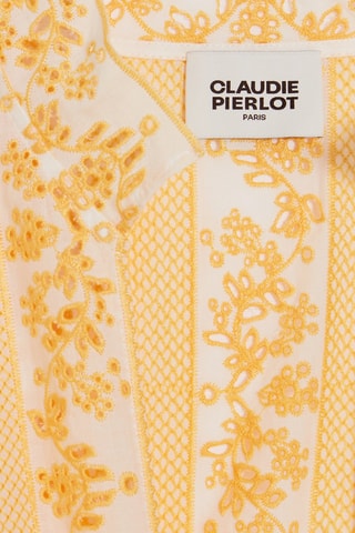 Blouse - Orange et blanc
