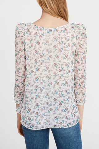 Blouse - Blanc et vert d’eau