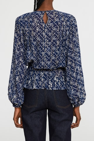 Blouse - Bleu marine et blanc