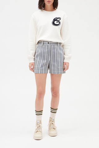 Short - Bleu et blanc