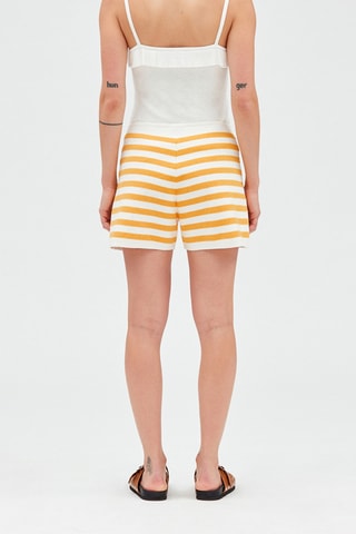 Short à rayures - Jaune et blanc