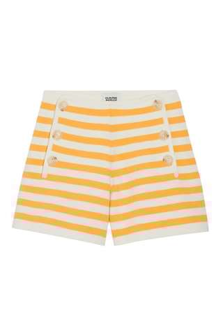 Short à rayures - Jaune et blanc