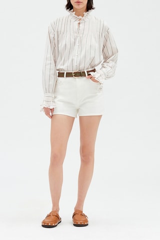 Short en jean - Ecru