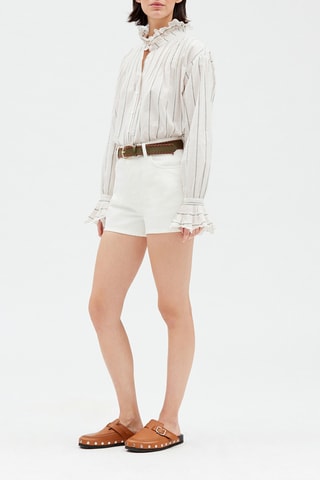 Short en jean - Ecru