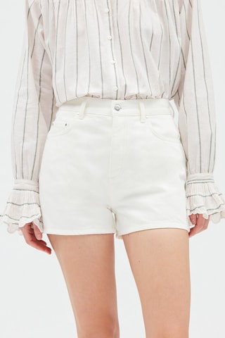 Short en jean - Ecru