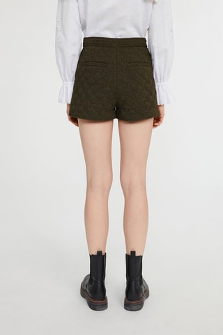Short taille haute - Kaki
