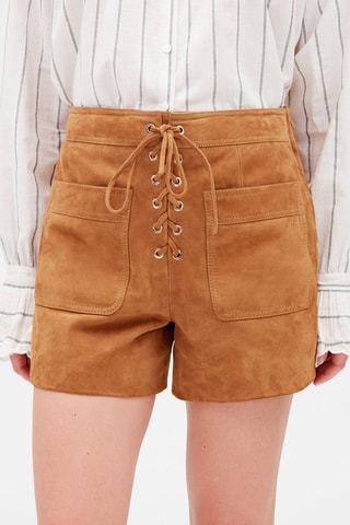 Short en nubuck - Camel