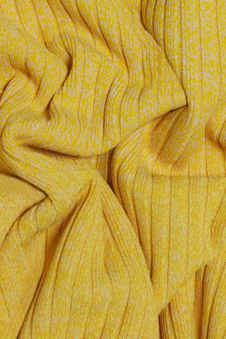 Jupe midi taille haute - Jaune