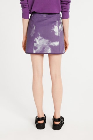 Minijupe tie and die - Mauve