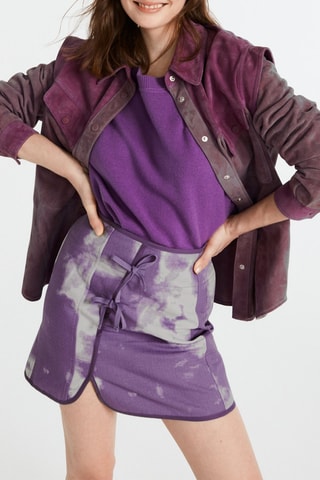 Minijupe tie and die - Mauve