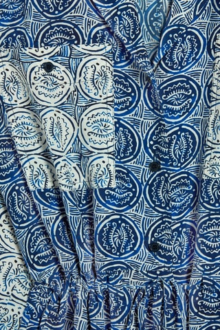 Combishort - Blanc et bleu