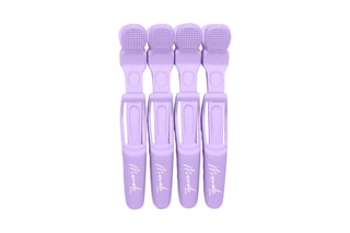 Lot de 4 pinces crocodile cheveux - Lilas
