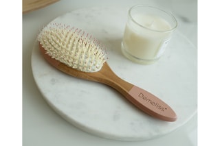 Brosse démêlante en bois - Rose
