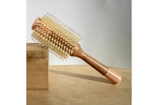 Brosse brushing en bois - Rose