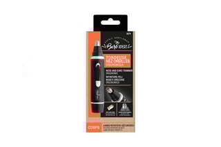 Tondeuse pour nez et oreilles sans fil en acier inoxydable
