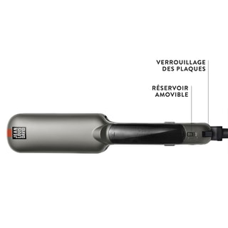 Lisseur vapeur & technologie infrarouge - Steam Protect - Noir