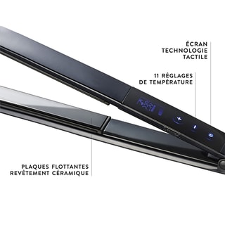  Lisseur 2-en-1 & crème - Touch Styler - Noir