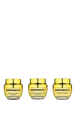 Coffret Routine Quotidienne 24K Donna Bella - 3 produits