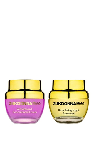Coffret 24K crème de nuit et crème vitamine C 24K Donna Bella - 2 produits