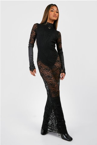 Robe en dentelle - Noir