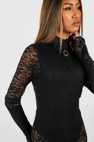 Robe en dentelle - Noir