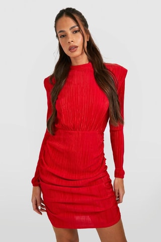 Robe fourreau - Rouge