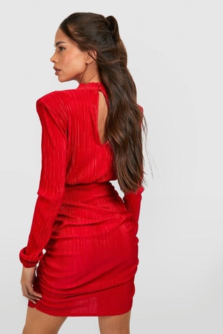 Robe fourreau - Rouge