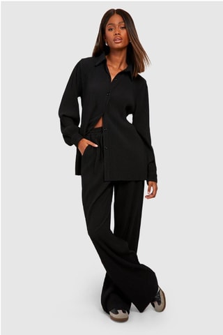Pantalon wide legs - Noir