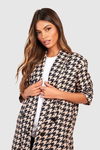 Blazer relaxed - Camel et noir