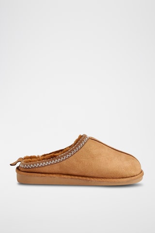 Mules fourrées - Camel