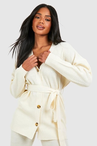 Gilet et pantalon wide legs - Écru