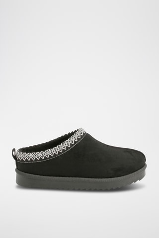 Mules fourrées - Noir